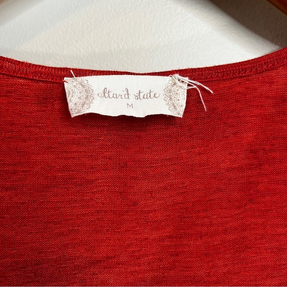 ALTAR’D STATE women’s Orange Medium Bohemian Blouse Bell Sleeve - Picture 3 of 11